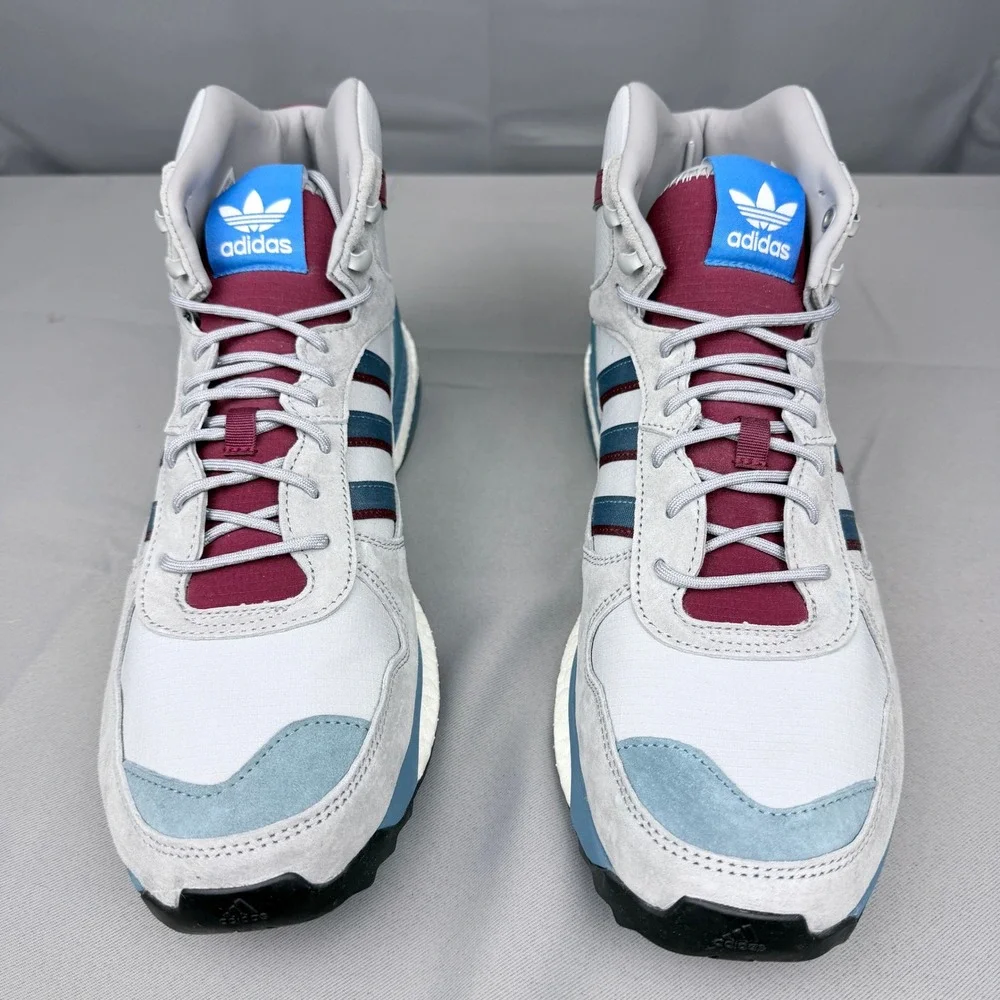 Adidas Human Made Marathon Free Hiker Grey Blue Burgundy FY9149 Mens 12.5